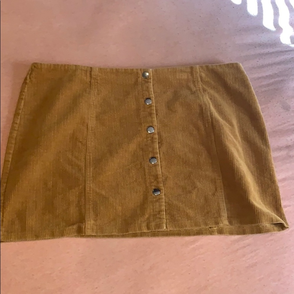 Forever 21 Corduroy Button Up skirt
